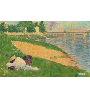 The Seine With Clothing On The Bank