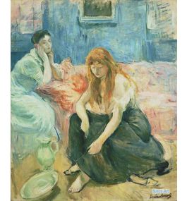 人物 絵画 有名画家の複製画（レプリカ）絵画販売 - ベルト・モリゾ（Berthe Morisot） - 大型カスタム絵画 - 二人の女の子