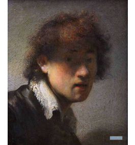 Self Portrait by Rembrandt 100% Handmade Oil Painting Reproduction on Canvas 
