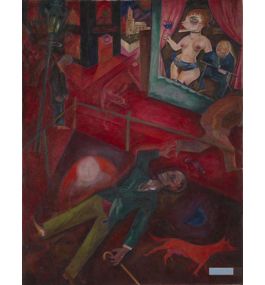 人物 絵画 手描きのアート複製キャンバス - ジョージ・グロス（George