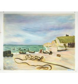 アンリ・マティス、海辺のボート,エトルタ、希少な画集より アンリ・マティス、海辺のボート,エトルタ、希少な画集より