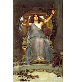 Dipinto con numeri per adulti nel peristilio dipinto di John William  Waterhouse fai da te pittura a olio con i numeri kit