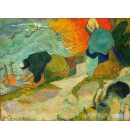 Dipinti Umani Quadri su Tela Pittura Olio - Paul Gauguin - Dipinti  Personalizzati di grandi dimensioni - Lavandaie