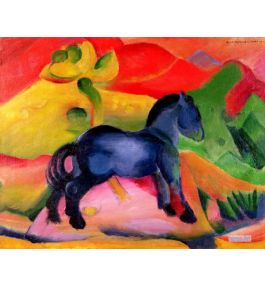 動物 絵画 カスタム複製 - フランツ・マルク（Franz Marc） - 大型カスタム絵画 - 小さな青い馬