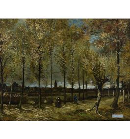 Dipinti Paesaggio Replica Fedele Del Quadro - Van Gogh - Dipinti  Personalizzati di grandi dimensioni - Vicolo Con Pioppi 1885