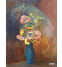 ルドン (Redon) - 花瓶 - 70X90cm 手描きの油絵の複製