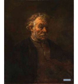 肖像 絵画 世界の超有名絵画 - レンブラント・ハルメンソーン・ファン・レイン（Rembrandt Harmenszoon van Rijn） -  大型カスタム絵画 - 老人