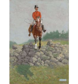 乗馬 絵画 肉筆複製画模写 - フレデリック・レミントン（Frederic