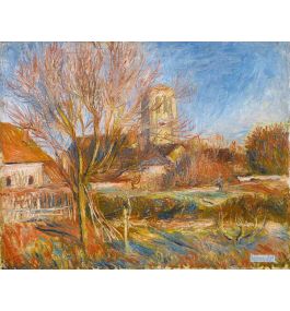 風景 絵画 複製名画（複製画・レプリカ絵画） - ピエール＝オーギュスト・ルノワール（Pierre-Auguste Renoir） -  大型カスタム絵画 - 教会にはエッセイがあります