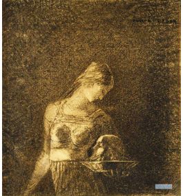 夢幻 絵画 手描きのキャンバス - オディロン・ルドン（Odilon Redon