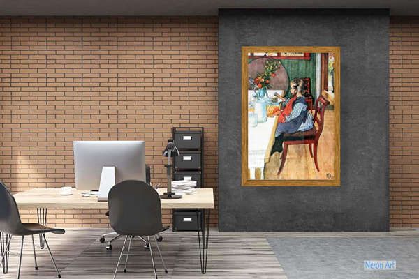 人物 絵画 複製画 ポスター - カール・ラーション（Carl Larsson