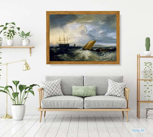 海景 絵画 キャンバスに有名なアクリル画 - ジョゼフ・マロード