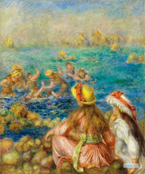 ブロンドの浴女 ルノワール Pierre Auguste Renoir 手描き油絵複製画 