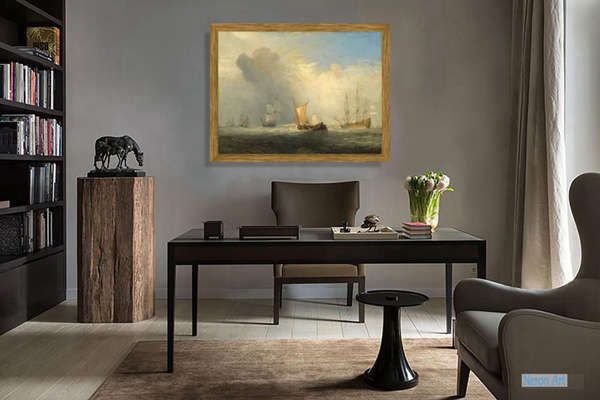 複製画 送料無料 絵画 油彩画 油絵 模写ウィリアム・ターナー「ヴェネチアへの道」F30(91.0×72.7cm)プレゼント 贈り物 名画 オーダーメイド 額付き 直筆 複製画 送料無料 絵画 油彩画 油絵 模写ウィリアム・ターナー