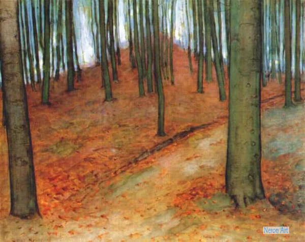人気第6位 ピート・モンドリアン、『木立と水辺の風景』、希少な画集 