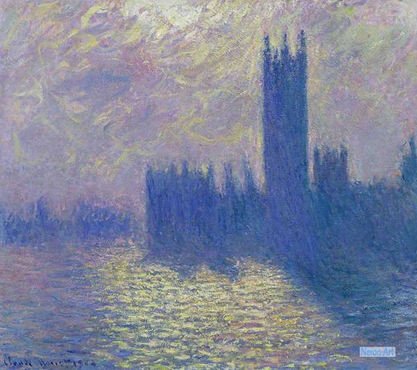 風景 絵画 油絵の複製 - クロード・モネ（Claude Monet） - 大型