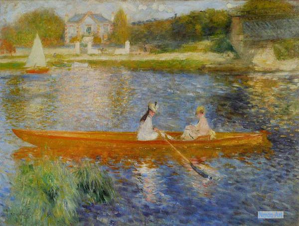 人物 絵画 キャンバス上の有名な油絵の複製 - ピエール＝オーギュスト・ルノワール（Pierre-Auguste Renoir） - 大型カスタム絵画  - ヤール