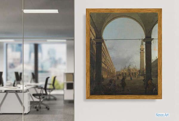 街並み 絵画 美術・絵画 - カナレット（Canaletto） - 大型カスタム 