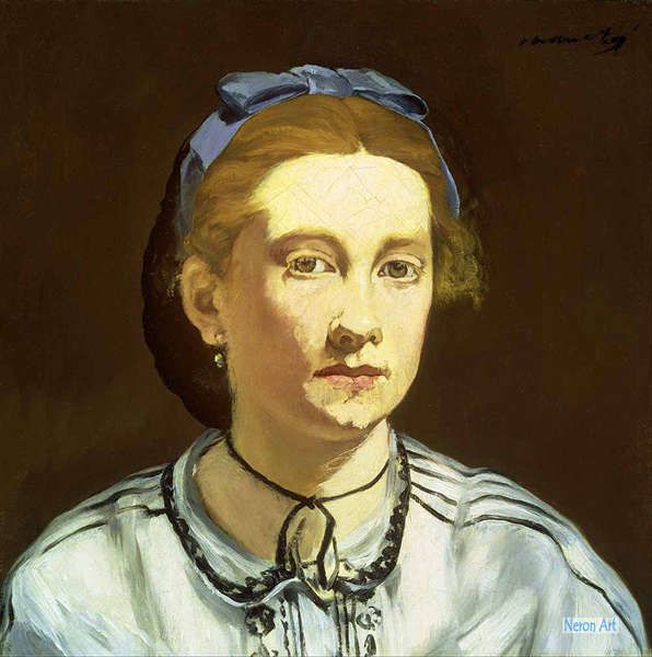 肖像 絵画 手描きの写真 - エドゥアール・マネ（Édouard Manet