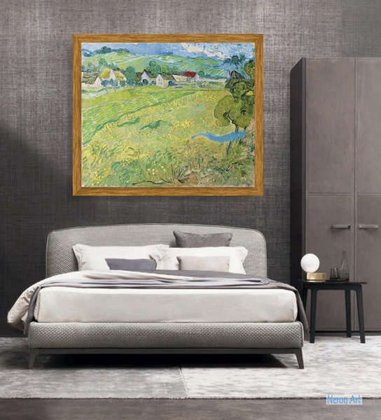 Dipinti Paesaggio Riproduzione di Dipinti su Tela - Van Gogh - Dipinti  Personalizzati di grandi dimensioni - Paesaggio A Auvers