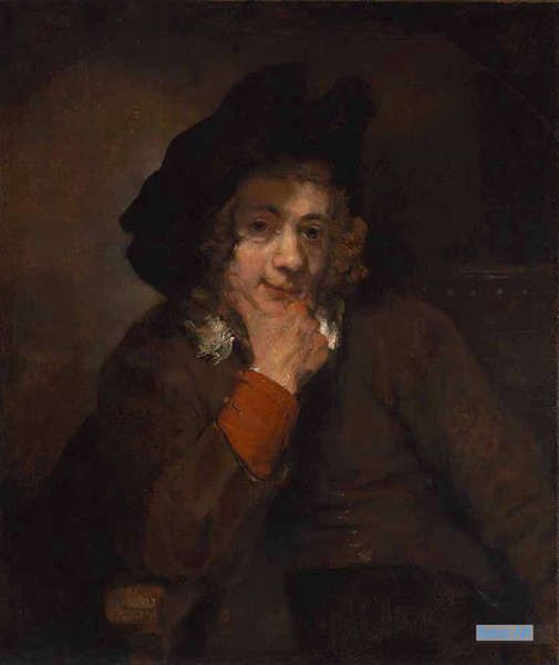 肖像 絵画 キャンバス上の有名な絵画の複製 - レンブラント