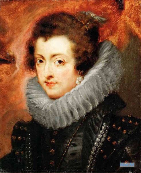 肖像 絵画 絵画 コピー 飾る - ピーテル・パウル・ルーベンス（Peter Paul Rubens） - 大型カスタム絵画 - スペインのフェリペ4世 国王のフランス王妃のエリザベス