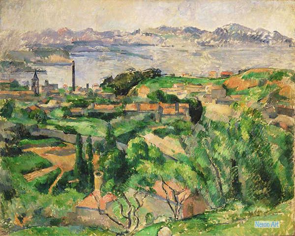 風景 絵画 カスタム複製 - ポール・セザンヌ（Paul Cézanne） - 大型 