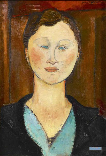 肖像 絵画 キャンバスに有名なアクリル画 アメデオ クレメンテ モディリアーニ Amedeo Clemente Modigliani 大型カスタム絵画 女性のループ