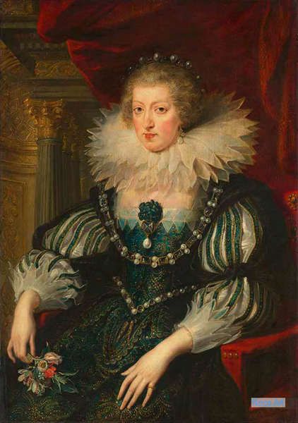 肖像 絵画 有名な絵画の手描きのコピー ピーテル パウル ルーベンス Peter Paul Rubens 大型カスタム絵画 フランスのルイ13世国王のオーストリア妻のアンヌ