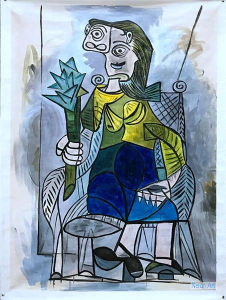 パブロ・ピカソ Pablo Picasso 陶板画 抽象絵画 パブロ・ピカソ Pablo Picasso 陶板画 額装 抽象画 34×41.5
