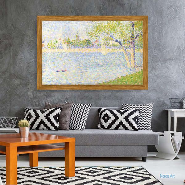 風景 絵画 美術品 複製 - ジョルジュ・スラ（Georges Seurat） - 大型