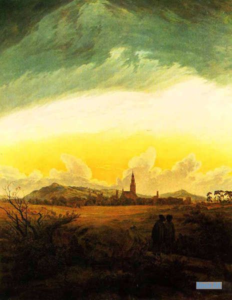 風景 絵画 手描きのアート複製キャンバス - カスパー・ダーヴィト