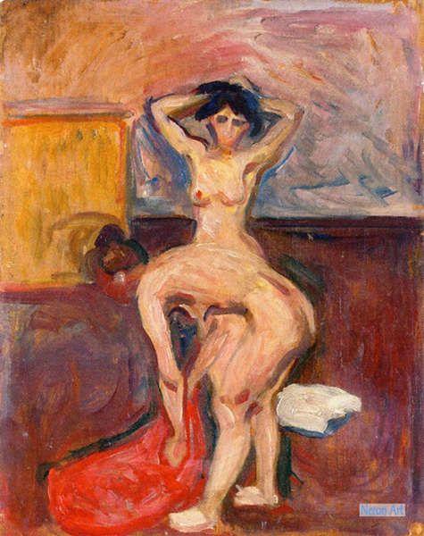 裸 絵画 絵画 アート・美術品 - エドヴァルド・ムンク（Edvard Munch