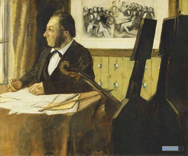 人物 絵画 絵画複製制作 - エドガー・ドガ（Edgar Degas） - 大型カスタム絵画 - チェリスト・ピレ