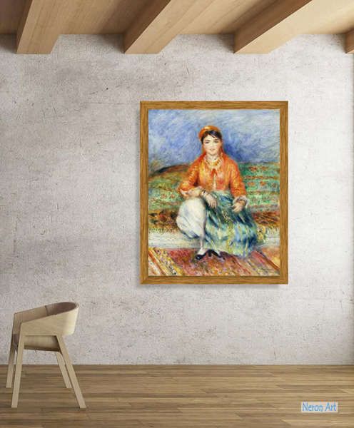 kamp Paragraaf Expertise Menselijke Schilderijen, schilderij Schilderijen Handgemaakt Olieverf op  Doek - Pierre-Auguste Renoir - Groot Formaat Aangepaste Schilderijen -  Algerijnse Girl