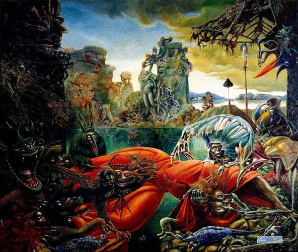 夢幻 絵画 キャンバス上の有名な油絵の複製 - マックス・エルンスト