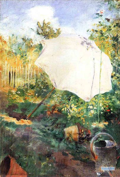 風景 絵画 人気の名画 複製画 - カール・ラーション（Carl Larsson） - 大型カスタム絵画 - 庭のgrez