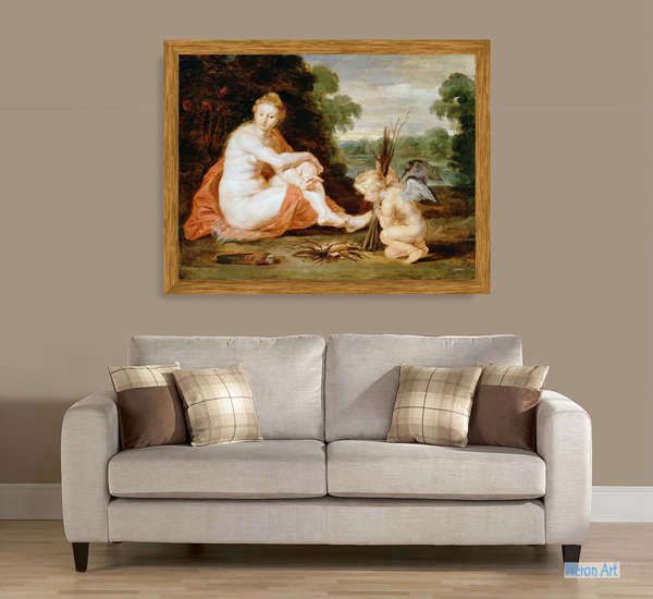 神話 絵画 手描きのアート複製キャンバス - ピーテル・パウル