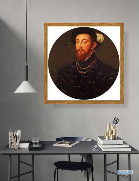 肖像 絵画 キャンバスに手描きの油絵 - ハンス・ホルバイン（Hans