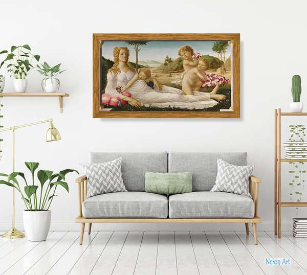 神話 絵画 手描きの複製油絵 - サンドロ・ボッティチェッリ（Sandro Botticelli） - 大型カスタム絵画 - アレゴリー