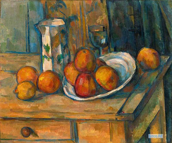 静物 絵画 キャンバス上の複製油絵 - ポール・セザンヌ（Paul Cézanne