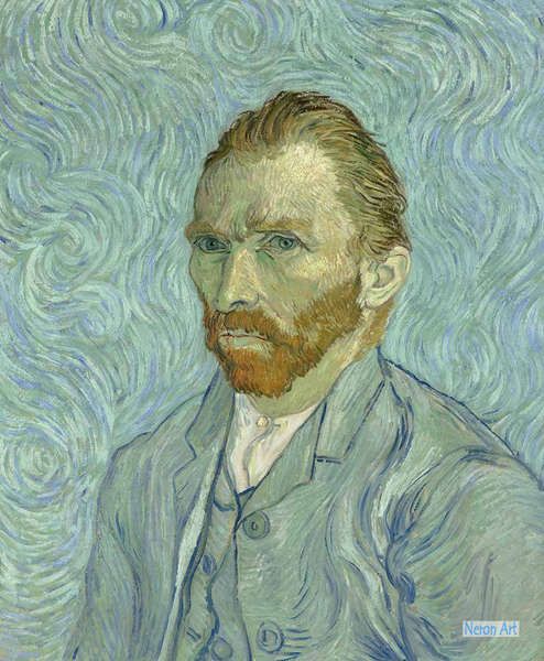 肖像 絵画 手描きのキャンバス フィンセント ヴィレム ファン ゴッホ Vincent Willem Van Gogh 大型カスタム絵画 自画像18