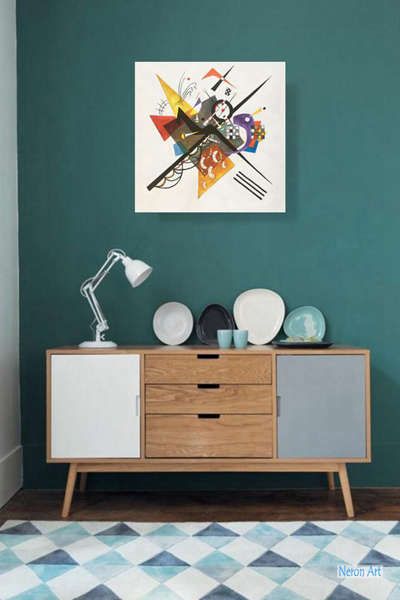 Omaggio a Kandinsky - Quadro astratto dipinto a mano olio su tela