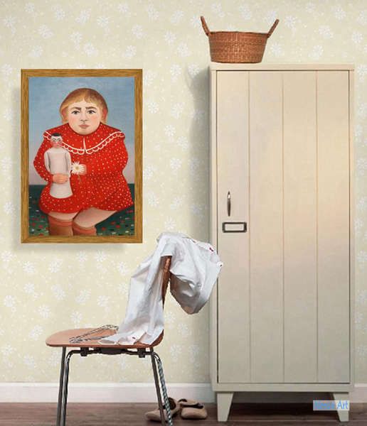 肖像 絵画 キャンバスに手描きの油絵 - アンリ・ジュリアン