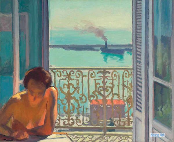 風俗 絵画 西洋美術 - アルベールマルケ（Albert Marquet） - 大型