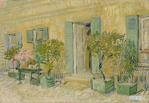 Dipinti Paesaggio Decorazioni Per Interni Pittura ad Olio Dipinto a Mano su  Tela - Van Gogh - Dipinti Personalizzati di grandi dimensioni - Esterno Di  Un Ristorante A Asnieres