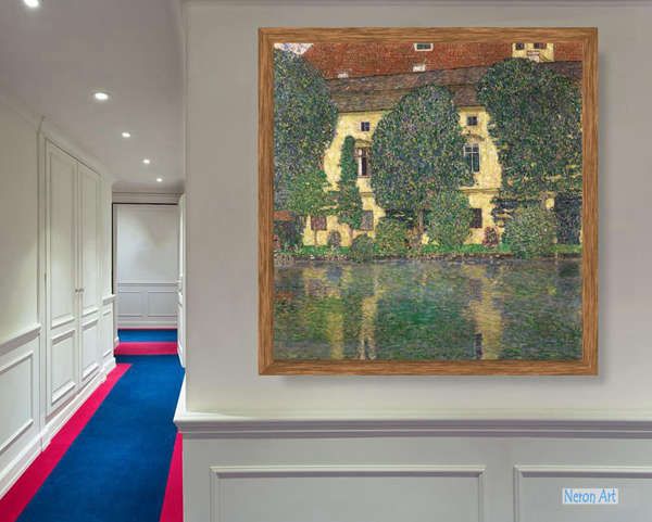 GUSTAV KLIMT、クリムト、アッター湖畔ウンテラアッハの森の坂道