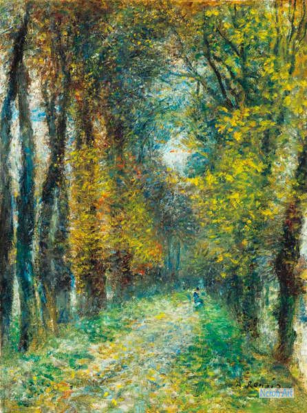 覆われた路地　代表作品　大型カスタム絵画　植物　Renoir）　絵画　ピエール＝オーギュスト・ルノワール（Pierre-Auguste